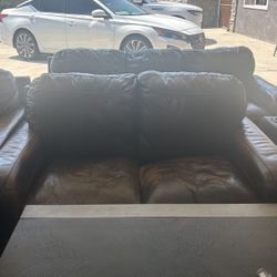 Leather Couch Set 