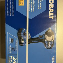  New Kobalt 1/2 Impact And Sockets