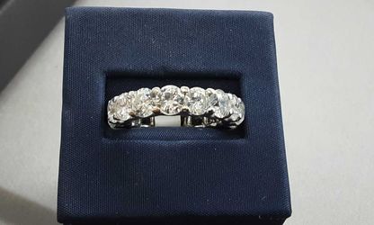 Women's Ring - Anniversary - White Gold 14k (.585) 6.3 grams Size 6