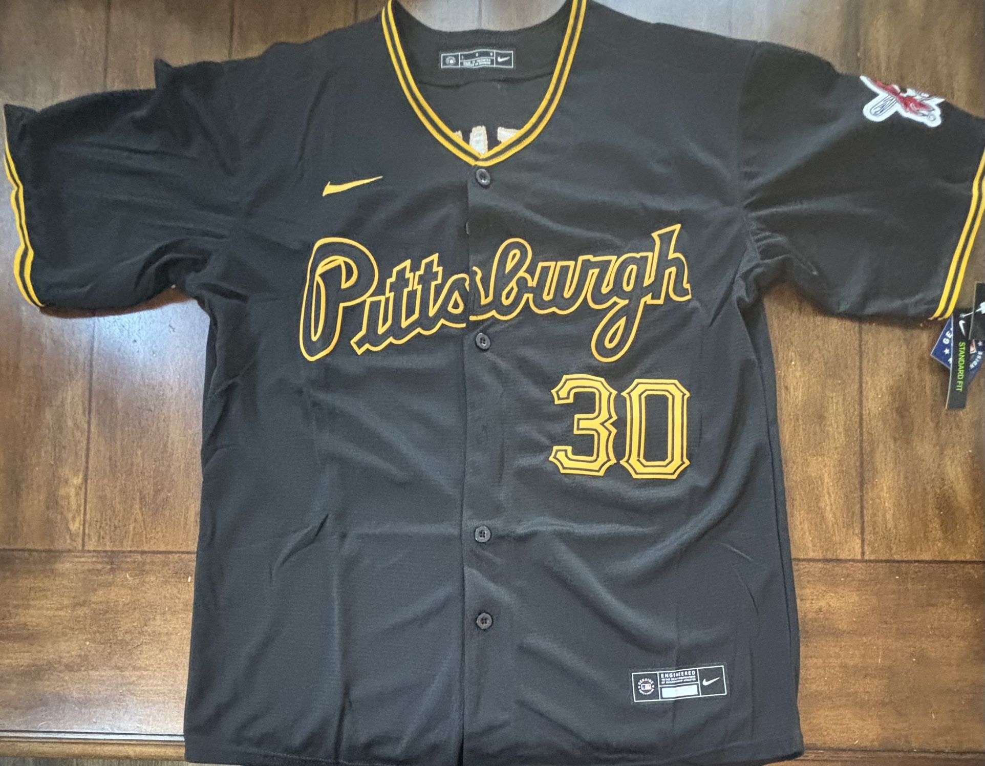 Pittsburgh Pirates Paul Skenes Black Adult Large Jersey NWT