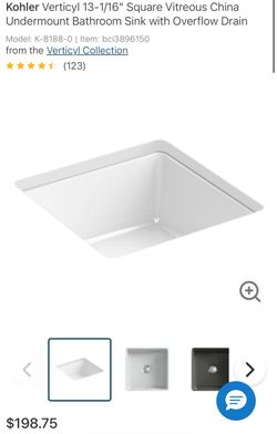 Kohler Verticyl Square Undermount Bathroom Sink