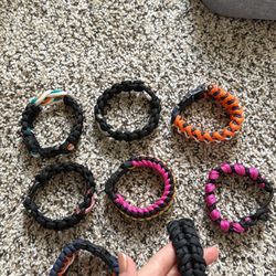 Paracord Bracelets Adjustable Handmade 