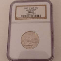 2005 D SMS Minnesota Quarter MS 68