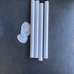 27” Height Attachable Metal Table Legs NEW Self Leveling 