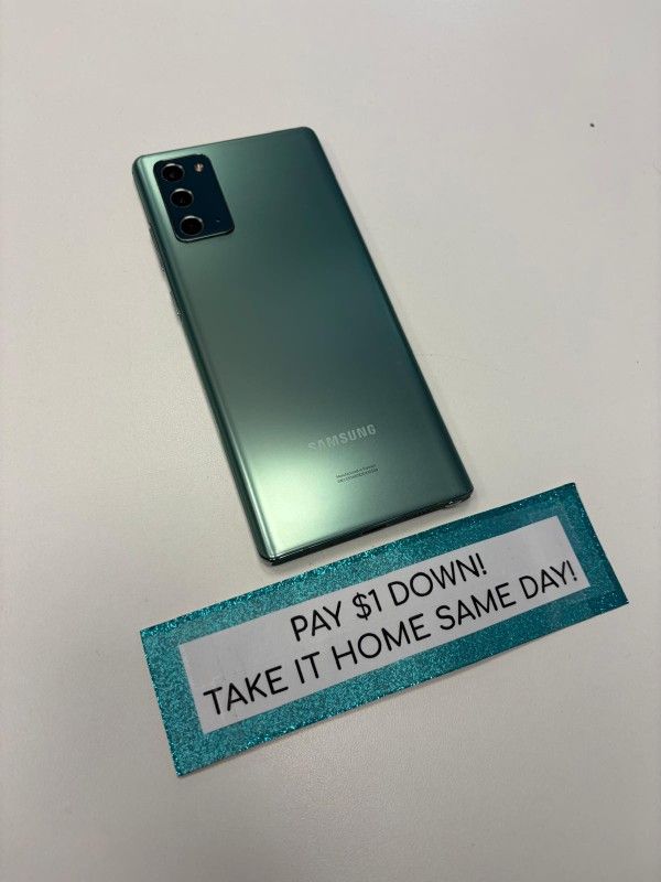 Samsung Galaxy Note 20 5G - Pay $1 DOWN AVAILABLE - NO CREDIT NEEDED