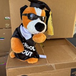 Schools Out Danicing Graduation Dog 