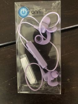 ONN BLUETOOTH IN EAR HEADPHONES - PURPLE