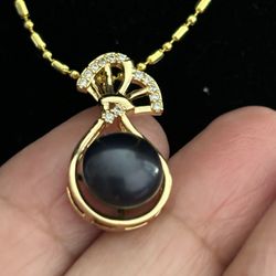 AAAAA 10mm Real Pearl Necklace 