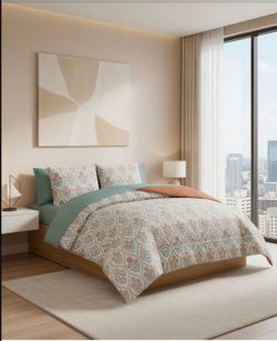 Fairfield Square Collection 8-Piece Reversible Full Bed Ensemble