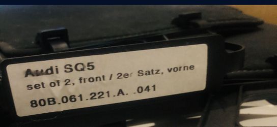 Audi SQ5 Front Floor Mats (New)