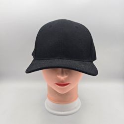 Unbranded Solid All Black AdjustableHat