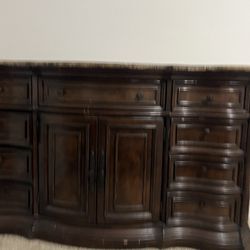 Bed Frame & Night Stand With Dresser