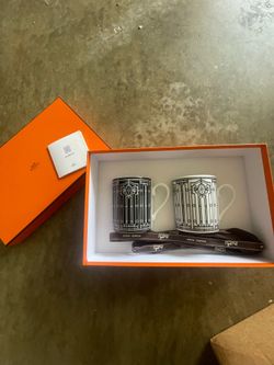 Hermes coffee mug set brand new
