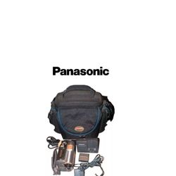 Panasonic PV-GS50D Mini Camcorder 1 Chargers, 2 Batteries, & Camera Bag (Works)