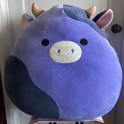 Squishmallows Ingred plush purple cow jumbo 24” stuffed animal Ingrid New