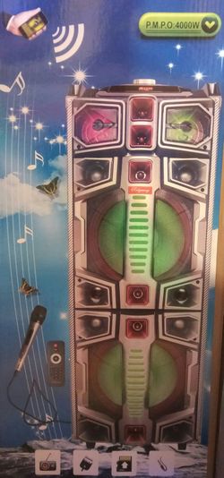 Bluetooth speaker SD card,slot USB port,FM radio,microphone included for karaoke(bosina)