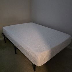 Full Size Memory Foam Mattress With Bed Frame 