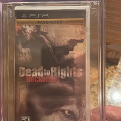 PSP Dead to Rights Reckoning CGC Graded 9.9 A++