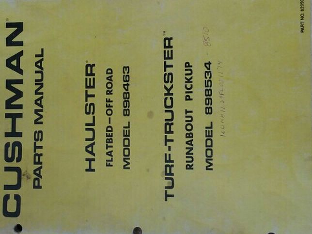 Cushman Parts Manual