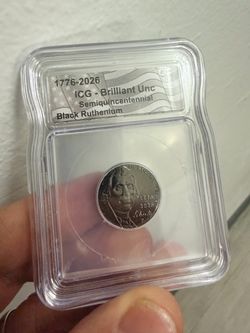 Americas 250th Anniversary Swniquincentennial Black Ruthenium Nickel