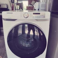 white like new stackable or not front load washer dryer set with warranty