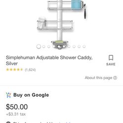 Simple human Shower Caddy
