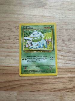 Bulbasaur Base Set Pokémon Card 44/102
