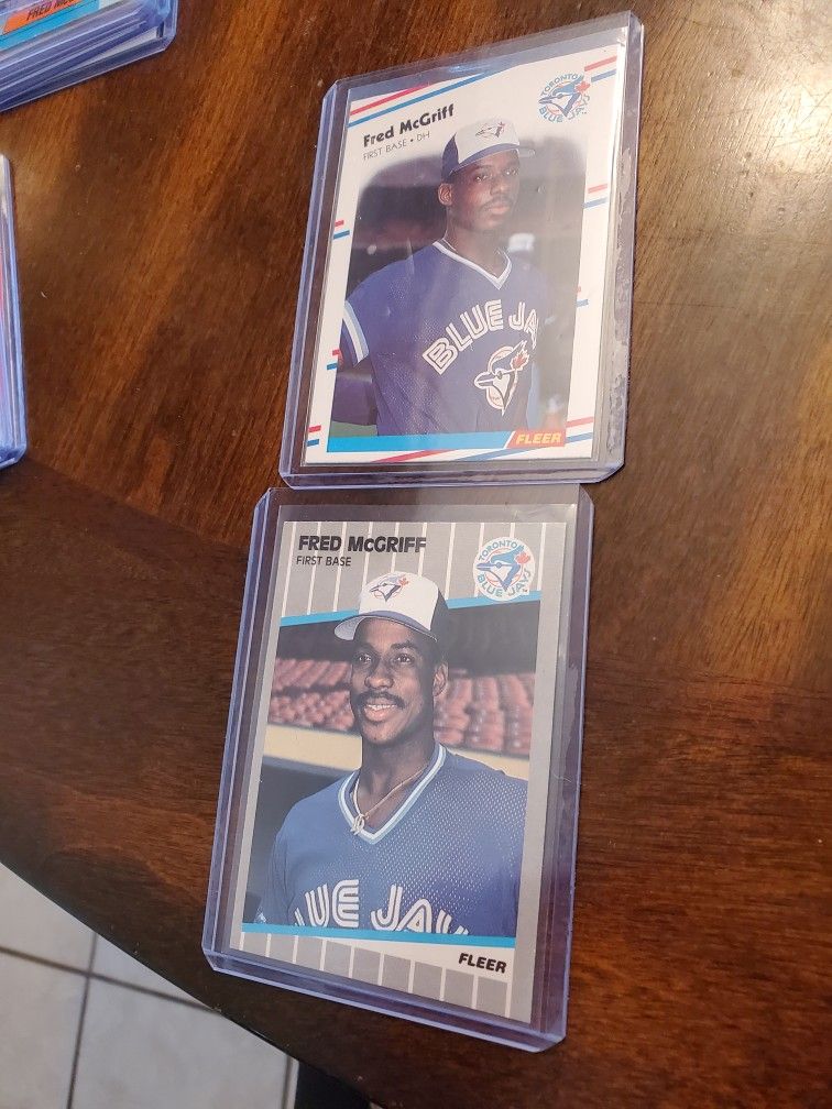Fred Mcgriff Toronto Blue Jays Baseball Cards Lot