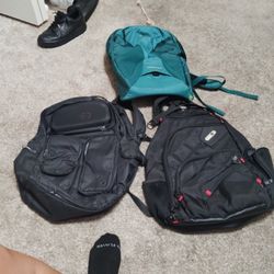 Lot Of 3 Backpacks...
