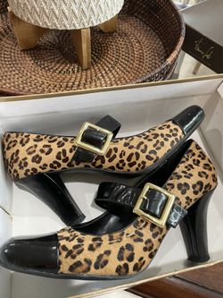 Leopard Franco Sarto Heels