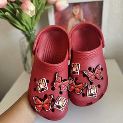Taylor Swift Red Album Croc Charms 