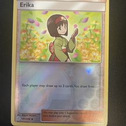 Pokémon Card: Erika- Cosmic Eclipse- Uncommon- 191/236