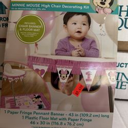 Minnie Mouse High Chair Decor Kit