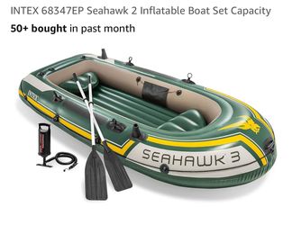 Seahawk 3 Boat Set And Two Adult Universal Life Jacket