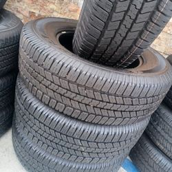 SEMI NEW FOUR TIRES 265/70/18 LT GOODYEAR  $330 ALSO WE HAVE NEW TIRES ON ESPECIAL PRICES 