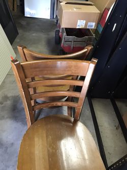 Wooden chairs , Plus Table