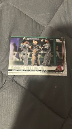Topps Arizona Diamondbacks Snakes Celebrate Baseball Card