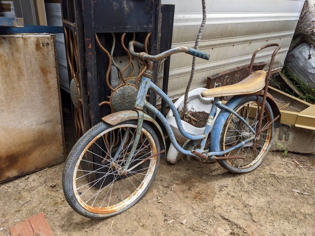 Vintage Schwinn Stingray Bicycle Banana Seat 60s 70s Patina 20