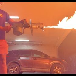 Exothermic Grass Burner