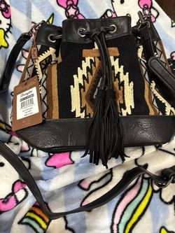Wrangler Hobo Bags for Women Designer Aztec Bucket Purses Western Tapestry Shoulder Handbags
