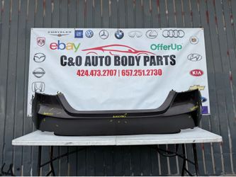 TOYOTA CAMRY XLE LE REAR BUMPER COVER USED ORIGINAL OEM -2018 2019 2020 2021 2022 2023 - *2 broken tabs*