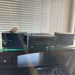 Klipsch and Bosch Speakers With Denon Stereo 
