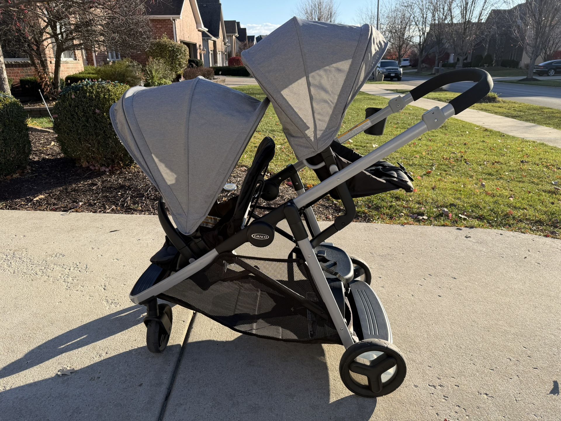 Graco Ready2Grow LX 2.0 Double Stroller Features Bench Seat and Standing Platform Options