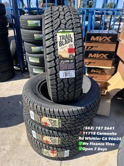 275/65R18 Atturo Trail Blade AT New Set of Tires Installed and Balanced Set de Llantas Nuevas Instaladas y Balanceadas