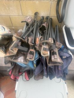 Standard camping chair, 5 dollars each, you can choose whatever you want.
