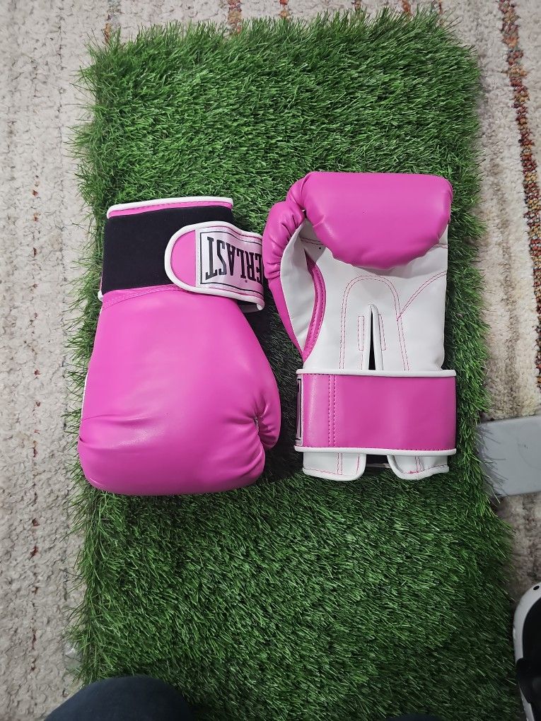 Pink 12oz Everlast Boxing Gloves
