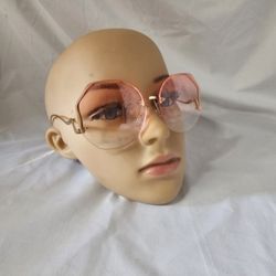 Oversized Pink Gold Sunglasses
