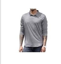 Mens Long Sleeve Collared Shirt 3XL