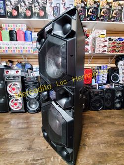 IPHOENIX 22000w💥Bluetooth Speaker 💥Dual 15" Woofers💥 2 Wireless Mics ❗️NEW