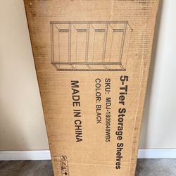 Brand new 71"H Garage Shelving-3000LBS 5 Tier Storage Shelves,Adjustable Heavy Duty Metal Shelving Unit and Storage Large Wire Rack,Utility Steel Shel